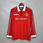 Load image into Gallery viewer, Manchester United Home Jersey 98/99 Retro Long Sleeve