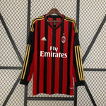 Load image into Gallery viewer, Milan Home Jersey 13/14 Retro Long Sleeve