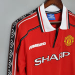 Load image into Gallery viewer, Manchester United Home Jersey 98/99 Retro Long Sleeve
