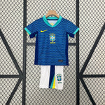 Load image into Gallery viewer, Brazil Away 2024 Kit Kids
