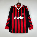 Load image into Gallery viewer, Milan Home Jersey 09/10 Retro Long Sleeve
